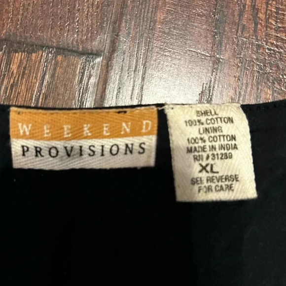 Embroidered Vintage 90s Weekend Provisions Womens XL Button Front Classic Vest - Picture 7 of 8